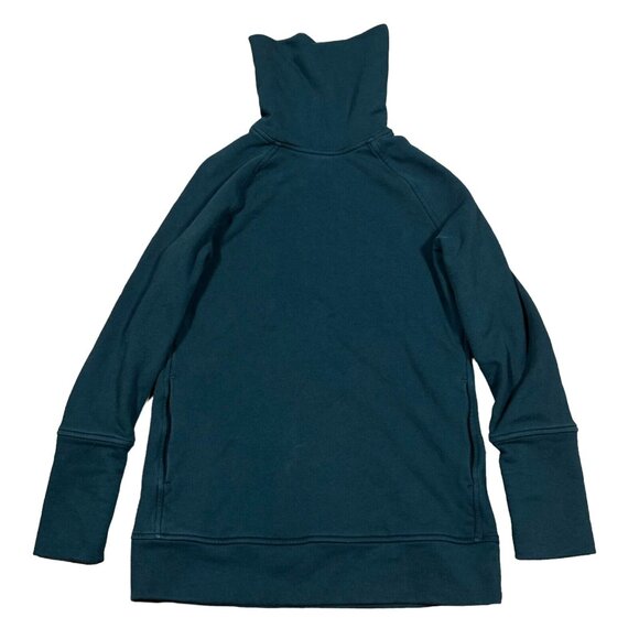 Lululemon To You Tunic Sweater Women's Submarine Blue Turtleneck Size 6 - Picture 1 of 8